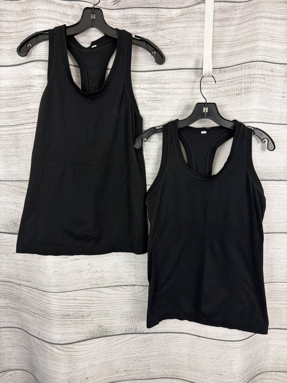Athleta Black Racerback Tank Tops